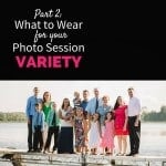 Photography Tip- What to Wear for Your Photo Session, Part 2 - Diverse color scheme, a variety of different colors and styles.