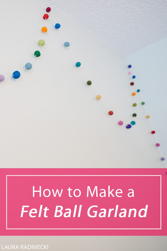 DIY Felt Ball Garland - A DIY Tutorial