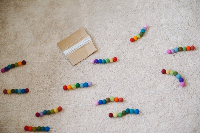 How to Make a Felt Ball Garland by Laura Radniecki