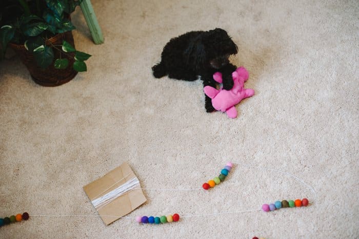 How to Make a Felt Ball Garland by Laura Radniecki