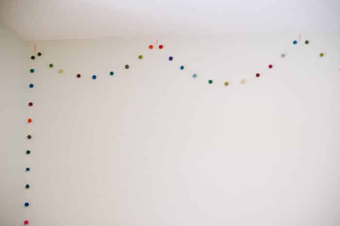 How to Make a Felt Ball Garland by Laura Radniecki