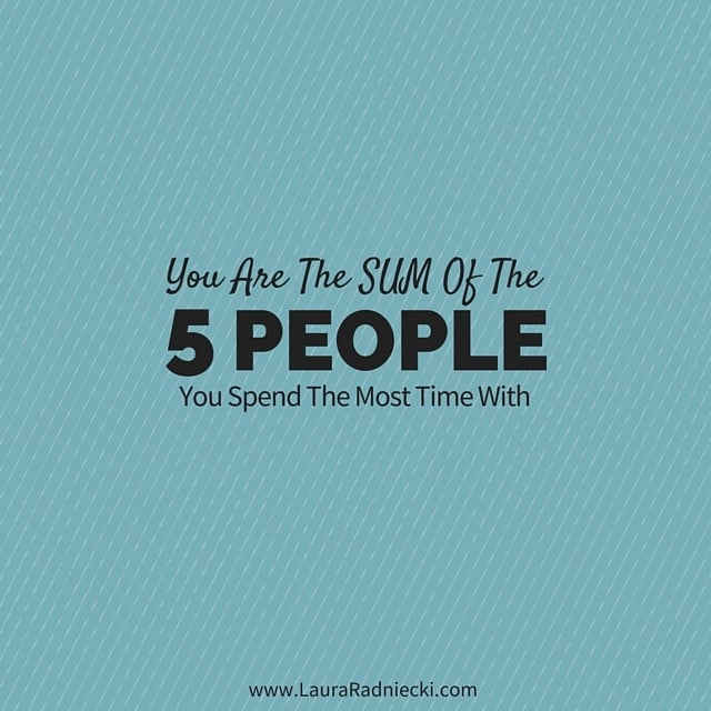 Video Post- You are the Sum of the 5 people you spend the most time with.