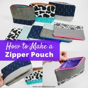 How to Make a 6 Minute Zipper Pouch | Easy DIY Zipper Pouch Tutorial