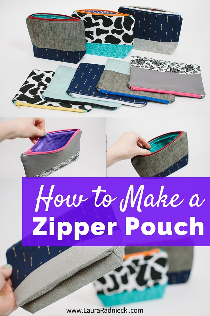 How to Make a Zippered Pouch A DIY Tutorial Diaper Bag Accessory