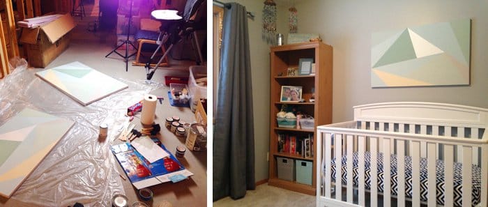 DIY Nursery Artwork | DIY Nursery Canvas