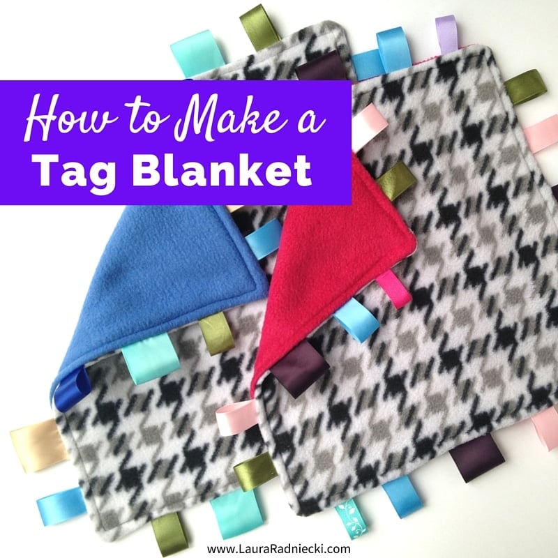 DIY Tutorial for a Taggie Blanket Lookalike | How to Make a Tag Blanket - Tag Blanket Tutorial - How to Make a Lovey Blanket - How to Sew a Tag Blanket