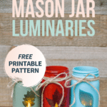 Reversible 2-in-1 DIY Fall Mason Jars _ Easy Leaf Luminary Craft