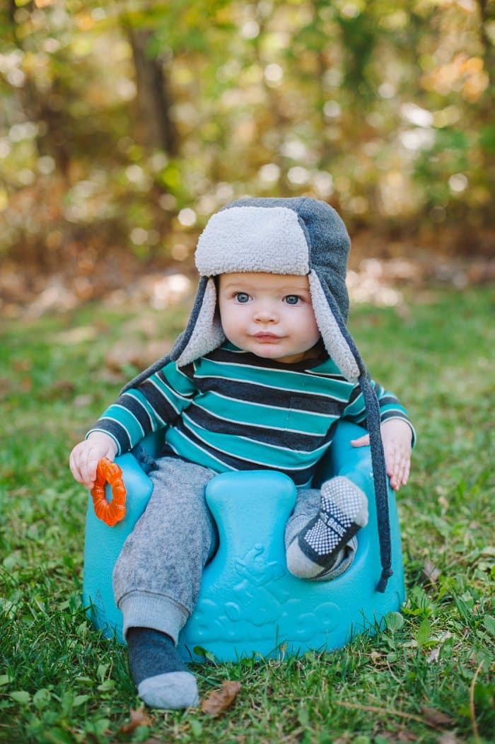 Raleigh at 6 Months Old | Solids, Teeth and Bomber Hats