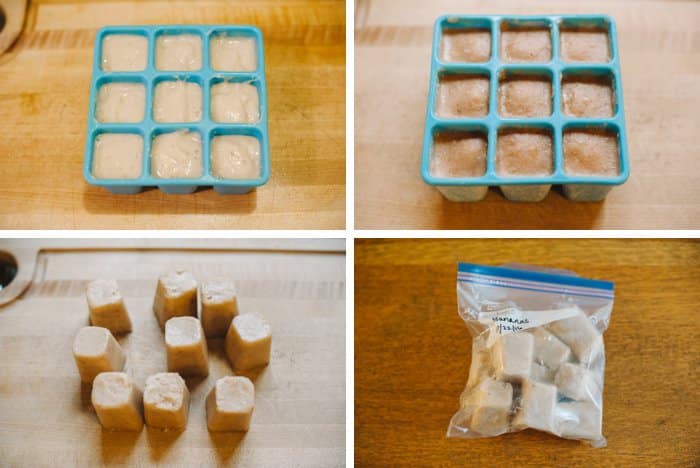 6 Ways to Freeze Homemade Baby Food Purees | Nuby Garden Fresh Freezer Tray | Freeze baby food, freeze baby food ice cubes, freeze baby food ideas