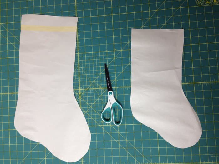 Pattern for making handmade Christmas stockings