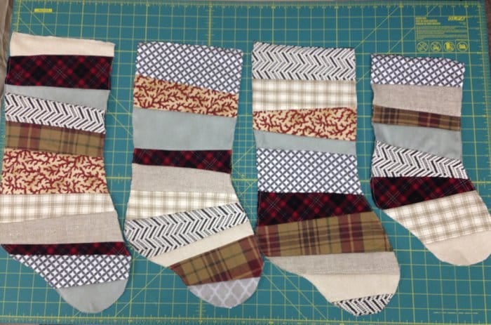 How to make patchwork Christmas stockings