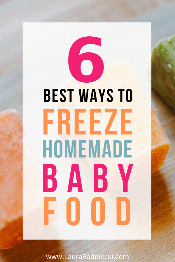 6 Ways to Freeze Homemade Baby Food