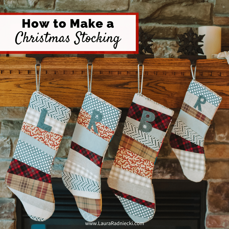 How to Make a Patchwork Christmas Stocking - A DIY Tutorial | Handmade Christmas Stockings | Step by step tutorial on how to make a christmas stocking