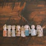 How to make a wooden peg people nativity set for Christmas.