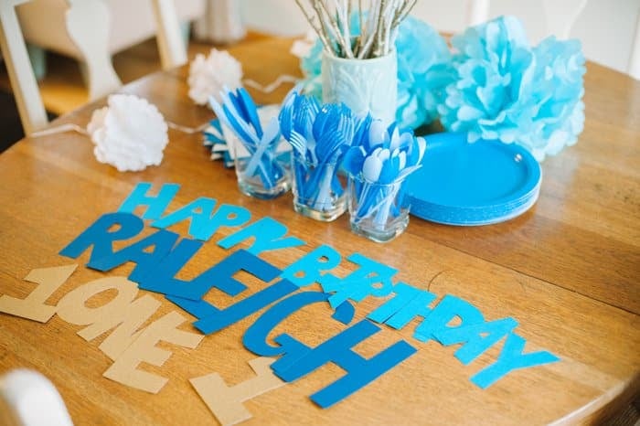 Raleigh's First Birthday | A Blue Themed Birthday Party