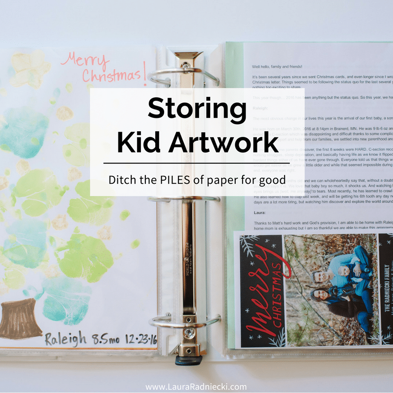 Storing Kid Artwork | Best way to preserve & store memorabilia | Ditch the piles of paper for good | Storing Kids Artwork, Kids Artwork Storage Ideas