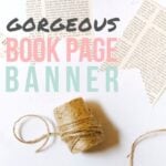 How to make a DIY Book Page Bunting.