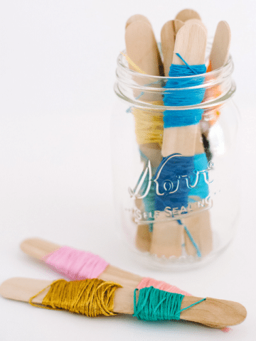 How to store embroidery thread without tangles - Embroidery floss storage ideas