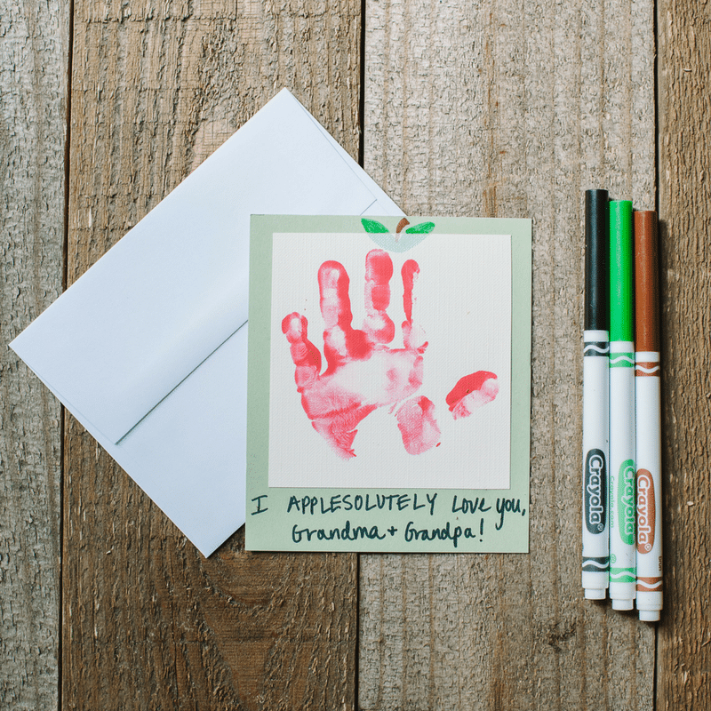 I APPLEsolutely Love You | Kids Handprint Art Craft