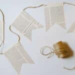 How to make a DIY book page bunting.