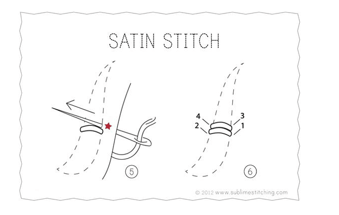 Satin Stitch | Embroidery Satin Stitch