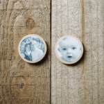 DIY Photo Magnets Made with Mod Podge on Wood Circles