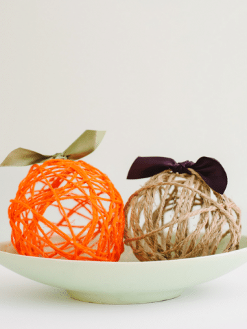 FI - Fall DIY Yarn Ball Pumpkins