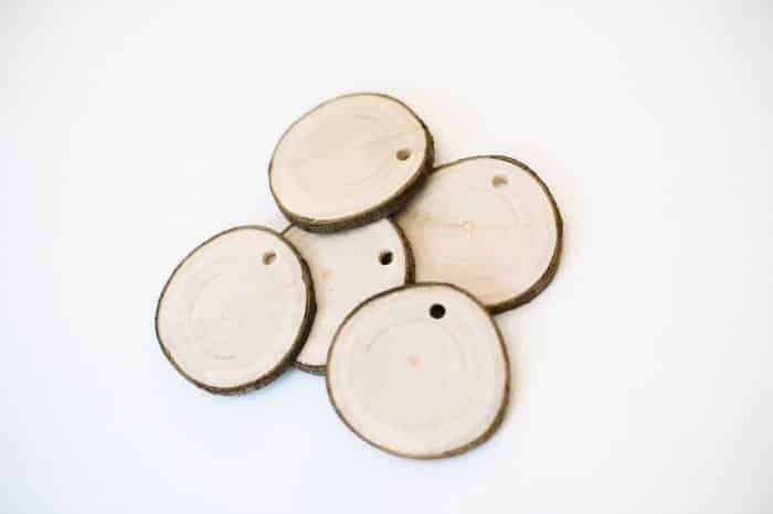 Wood slices for crafts