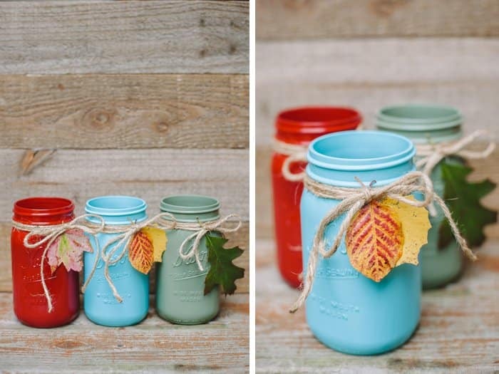 Gorgeous mason jars for fall