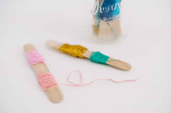 How to store embroidery floss without tangles | Embroidery thread storage idea | Store Embroidery Thread