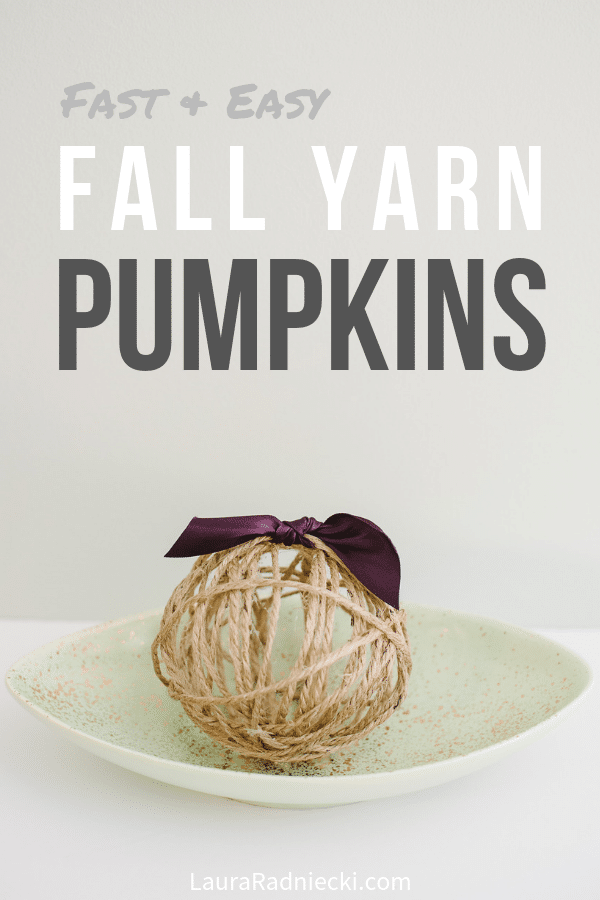 Twine balloon ball for fall