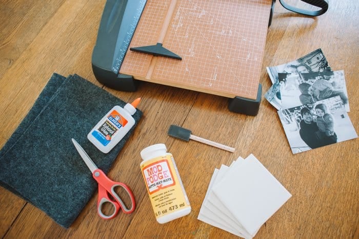 How to Make Mod Podge Photo Coasters Using Square Tiles