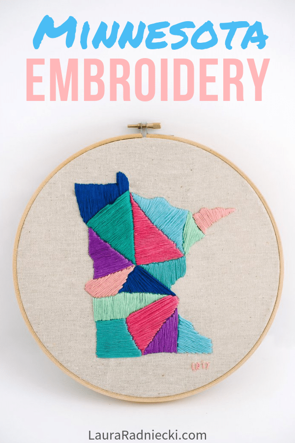 Minnesota State Embroidery Project