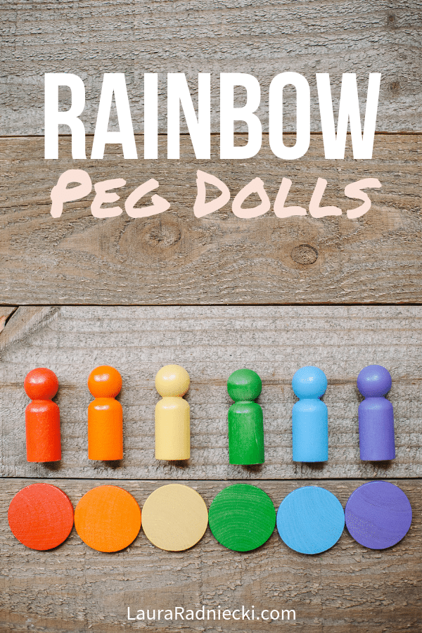 Pastel Rainbow Peg Doll Set – The Wood Cove