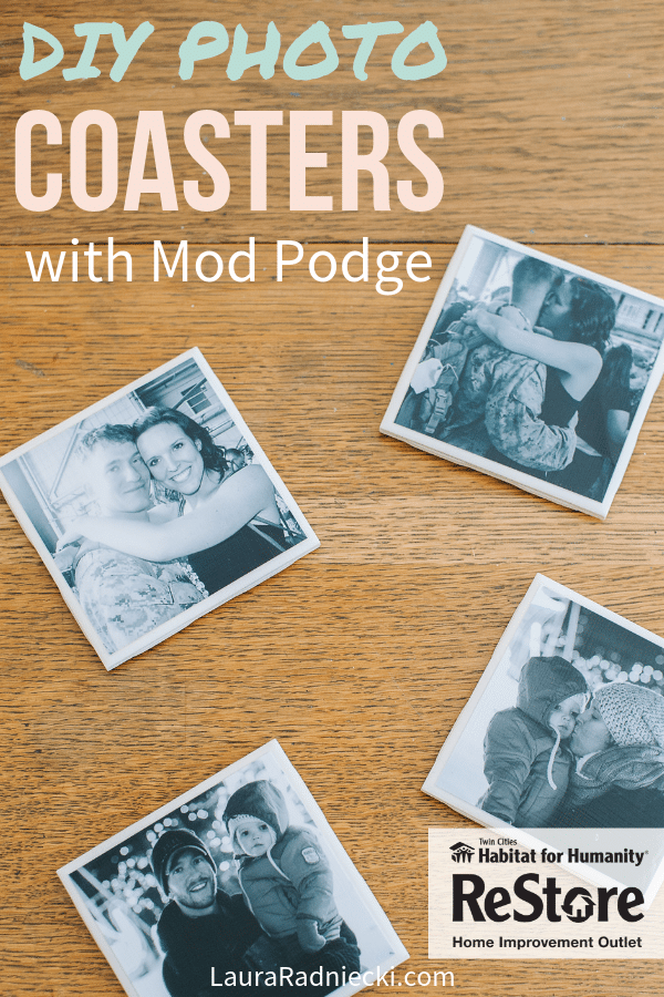 How to Make DIY Mod Podge Photo Coasters