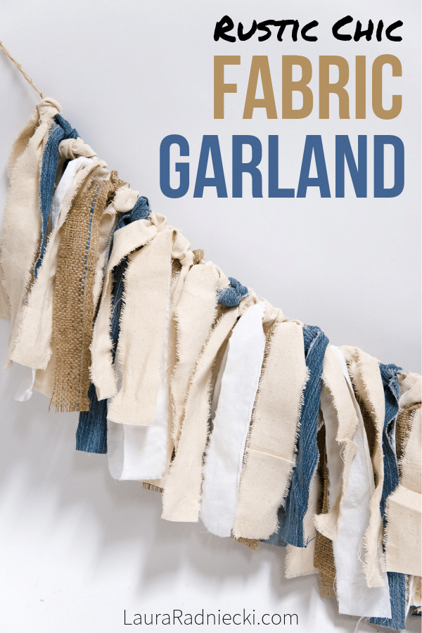 How to Make a Fabric Garland with Strips of Fabric Scraps