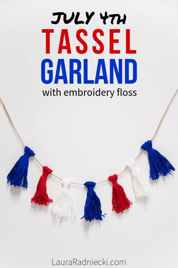 How to Make an Embroidery Floss Tassel Garland