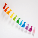How to Make a DIY Rainbow Tassel Garland Made With Embroidery Floss