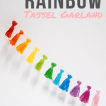 How to Make a DIY Rainbow Tassel Garland Made With Embroidery Floss
