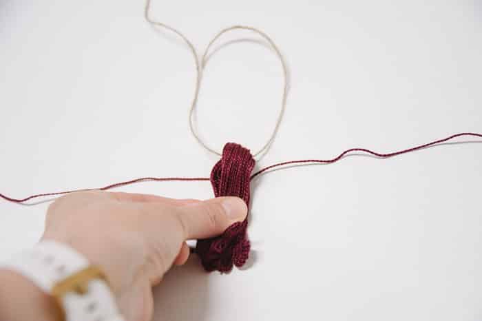 tie embroidery floss