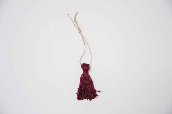 how to make a mini embroidery thread tassel