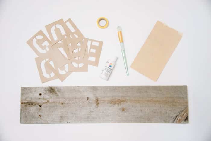 How to Stencil Letters on Wood to Make a DIY Wood Sign