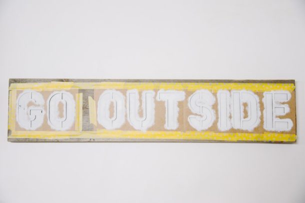 How To Stencil Letters On Wood To Make A DIY Wood Sign