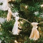 How to Make a Christmas Tassel Garland with Embroidery Floss