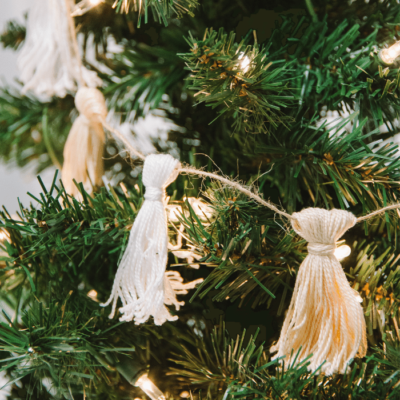 How to Make a Christmas Tassel Garland