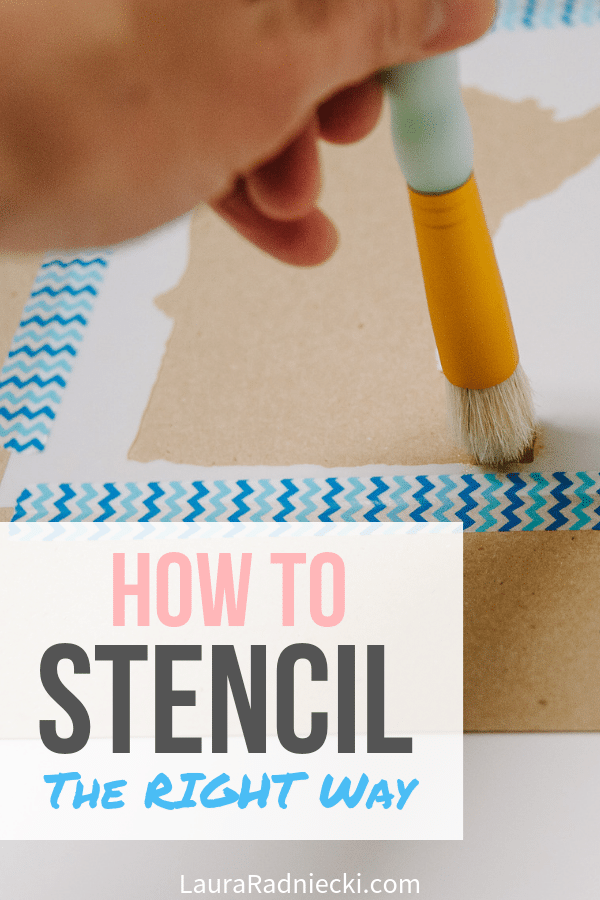 How to Stencil the RIGHT Way _ Stencil Basics for Crafts