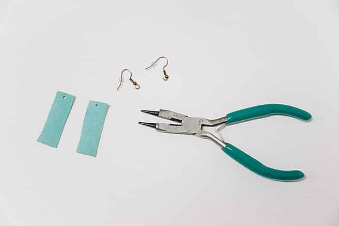 attach earring hooks with pliers