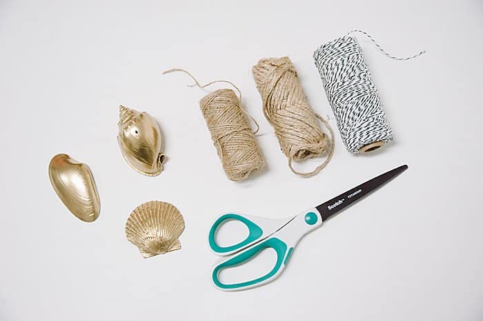 supplies to make large shell ornaments