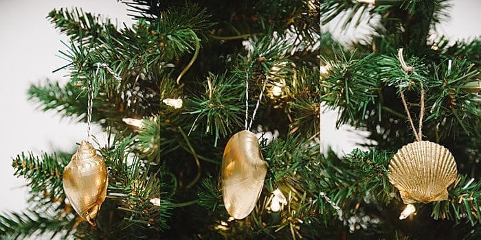 diy christmas ornaments with shells