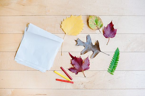 Easy Leaf Rubbing for Kids - Laura Radniecki